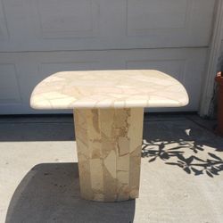 Vintage Marble Side Table 