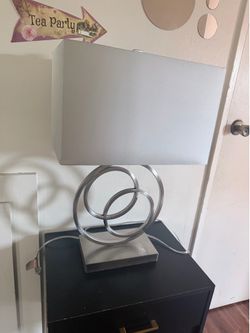 Nightstand and Lamp