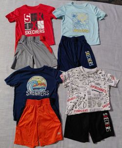 Skechers Kids Size 5T  T-Shirts and Shorts Bundle