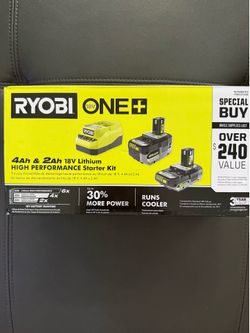 Brand New Ryobi 18V Lithium Starter Kit