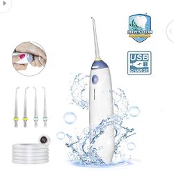 Intelligent Toothpick Water Cordless Water Flosser Professional Dental Oral Irrigator Portable and Rechargeable IPX6 Waterproof with Cleaner