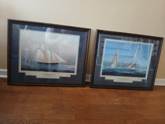 Tim Thompson Signed Americas Cup Lithographs
