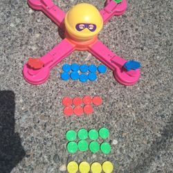 Vintage TOMY 1976 Mr Mouth Game Near Complete Chip Flipping