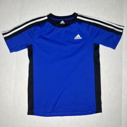 Adidas Short Sleeve Soccer Style Shirt Youth Size M 100% Polyester