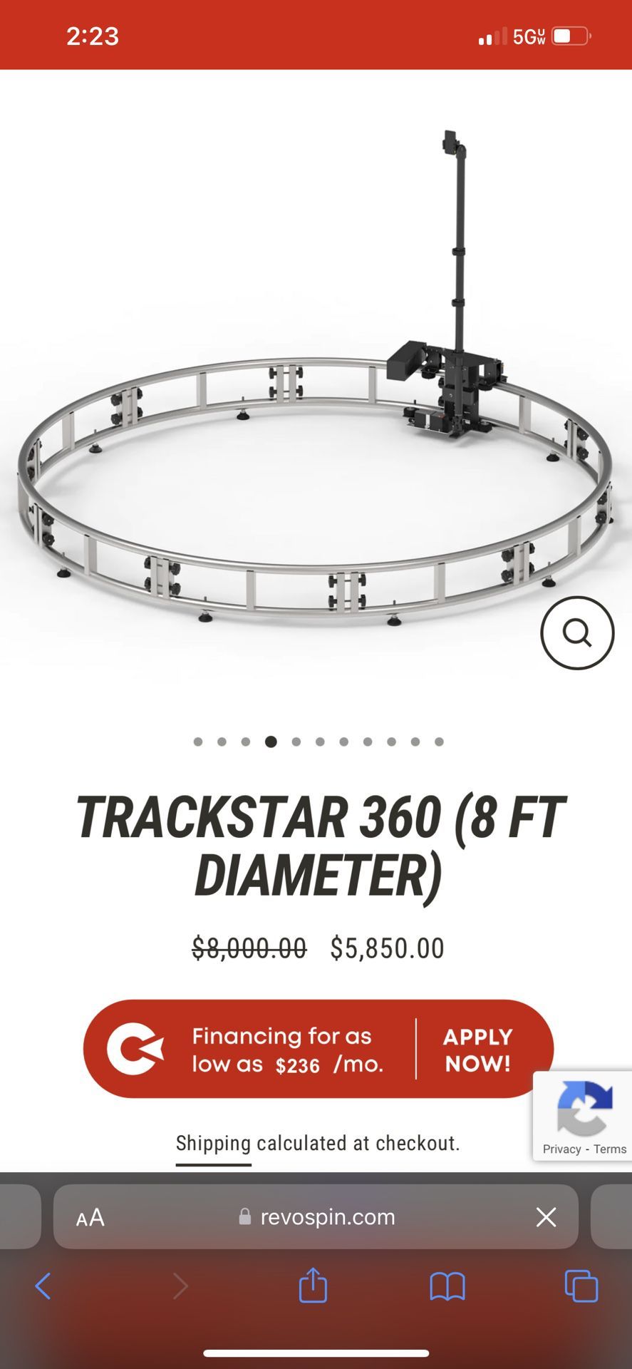 Trackstar 360 Photo Booth!!! 2 Traveling Cases Included