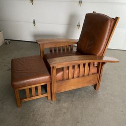 Restoration hardware morris chair.