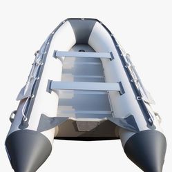 Newport 12ft 6in Catalina Inflatable Dinghy Boat Transom Sport Tender - 6 Person - 20 Horsepower USCG Rated, White/Gray New  1300$ Pick up Phoenix 43r