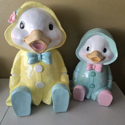 Adorable Ducks Wearing Raincoats 3 Ft