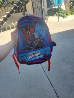 Spider Sense Spiderman Backpack Blue And Red