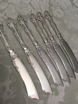 Antique Silver Plate 1898 Silverware Flatware Spreaders