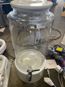 Glass Drink Dispenser with ceramic stand 2.2 Gallon @Kit-482