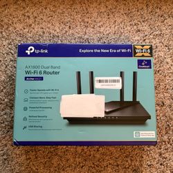 Tp-Link AX1800 Wifi 6 Router V4 (Archer AX21) Dual Band Wireless Internet Router