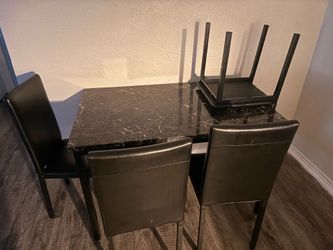 Table and chairs