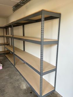 Warehouse Shelving 72 in W x 18 in D Garage Storage Racks 4 Tier Easy to Assemble Stronger Than Homedepot And Lowes Delivery Available