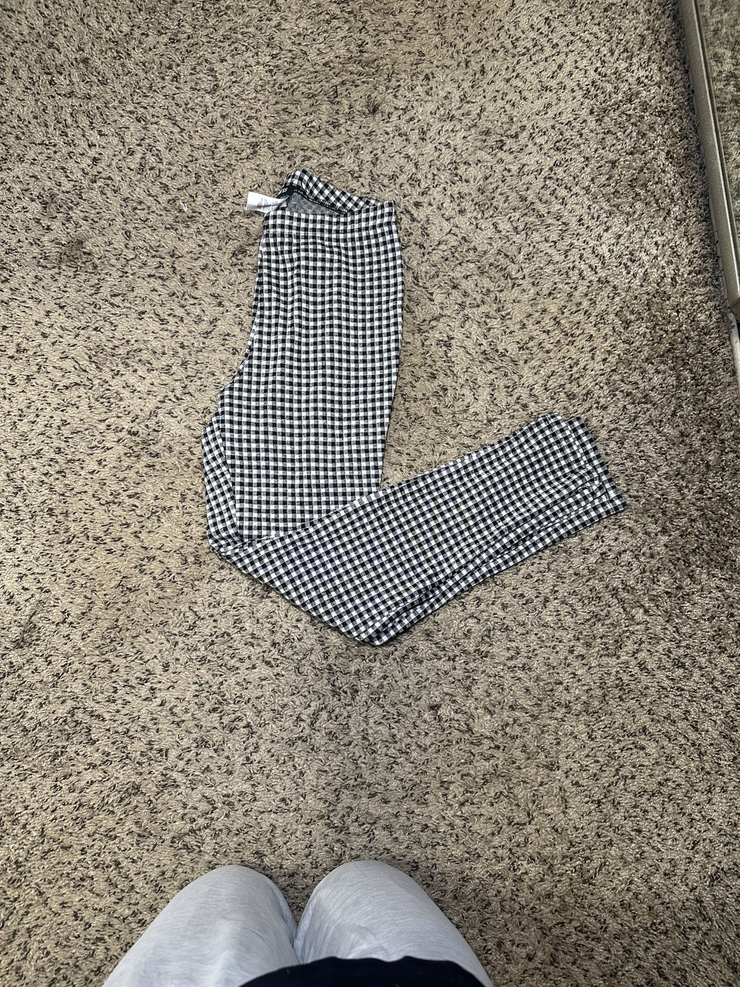 Express Checkered Leggings Xs