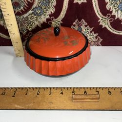 Japanese Vintage Lacquerware Lidded Bowl 