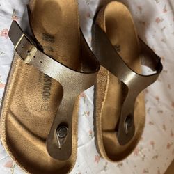 BIRKENSTOCK THONG SANDAL BRUSHED NUBUCK-LIKE FINISH