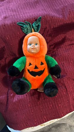 Vintage 2000 Kelly Toys Pumpkin Doll 