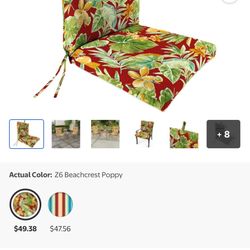 4 Patio Cushions 