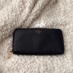 Kate Spade Leather Wallet Black 
