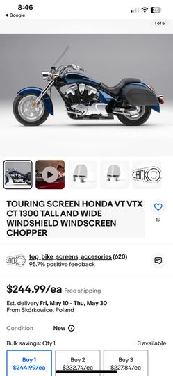 Honda VT 1300ct Windshield 
