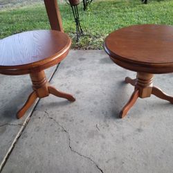 2 Antique Wooden Tables