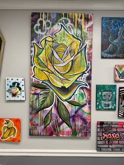 Graffiti rose