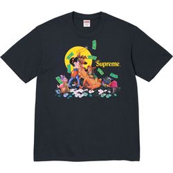 Supreme All Dogs Go To Heaven Tee Navy XL FW25