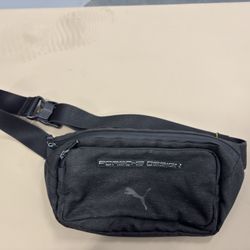 PUMA × Porsche Design Black Waist/Crossbody Bag – Stylish & Functional