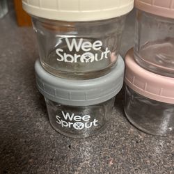 WeeSprout Glass Baby Food Containers