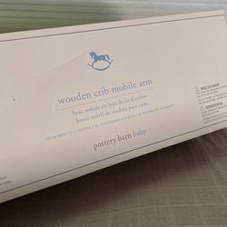 wooden crib mobile arm