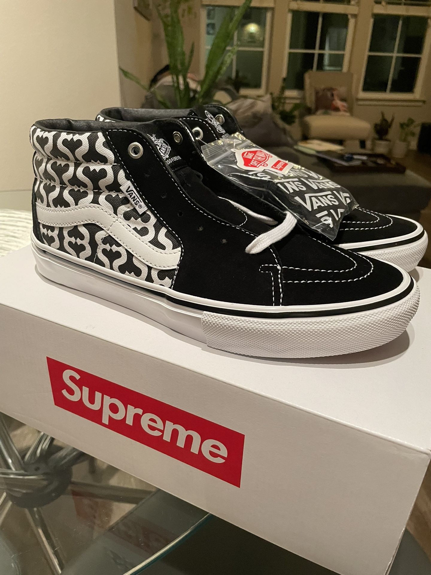 Supreme Vans Monogram S Logo Skate Grosso Mid Size 10.5 M