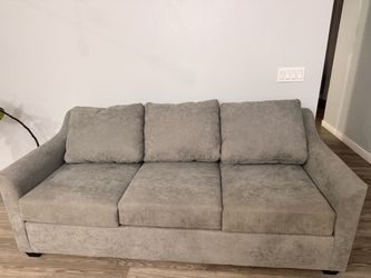 Gray Sofa with Queen Size Pull Out (Memory foam mattress)