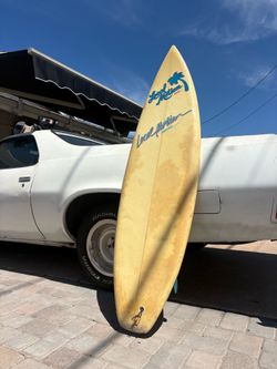 🌊 VINTAGE LOCAL MOTION HAWAII SURFBOARD • 6’4” • ORIGINAL GLASS-ON FINS • SAN DIEGO SURF HISTORY • $495 OBO
