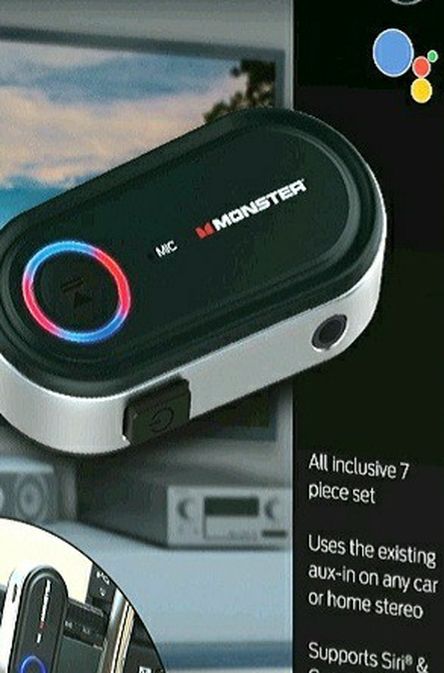 NEW! Monster 7 Piece Bluetooth Audio Receiver Kit with Voice Control