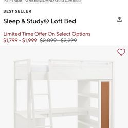 Pottery Barn Loft Bed