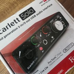 Scarlett Solo Audio Interface