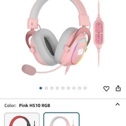 Pink Gaming Headset