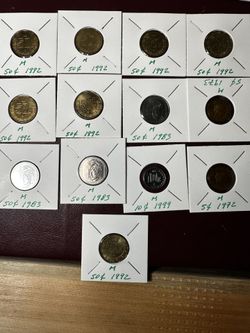 Lote De Monedas Sin Circular 50,10 Y 5 Centavos