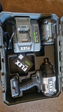 Flex 24v high impact wrench kit 1/2 in.