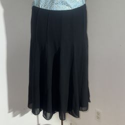Black Flowing Skirt