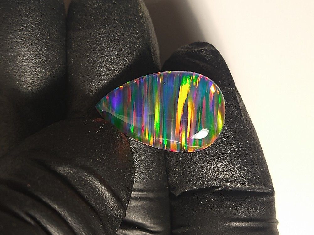 Super Flashy Lab Made Aurora Opal Doublet