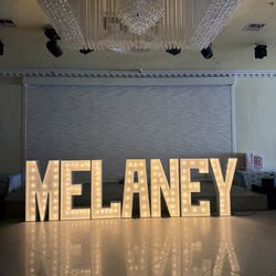 Wood light up letters large marquees