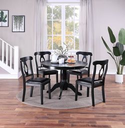 5 Piece Dining Set ( Round Table With 4 Chairs)