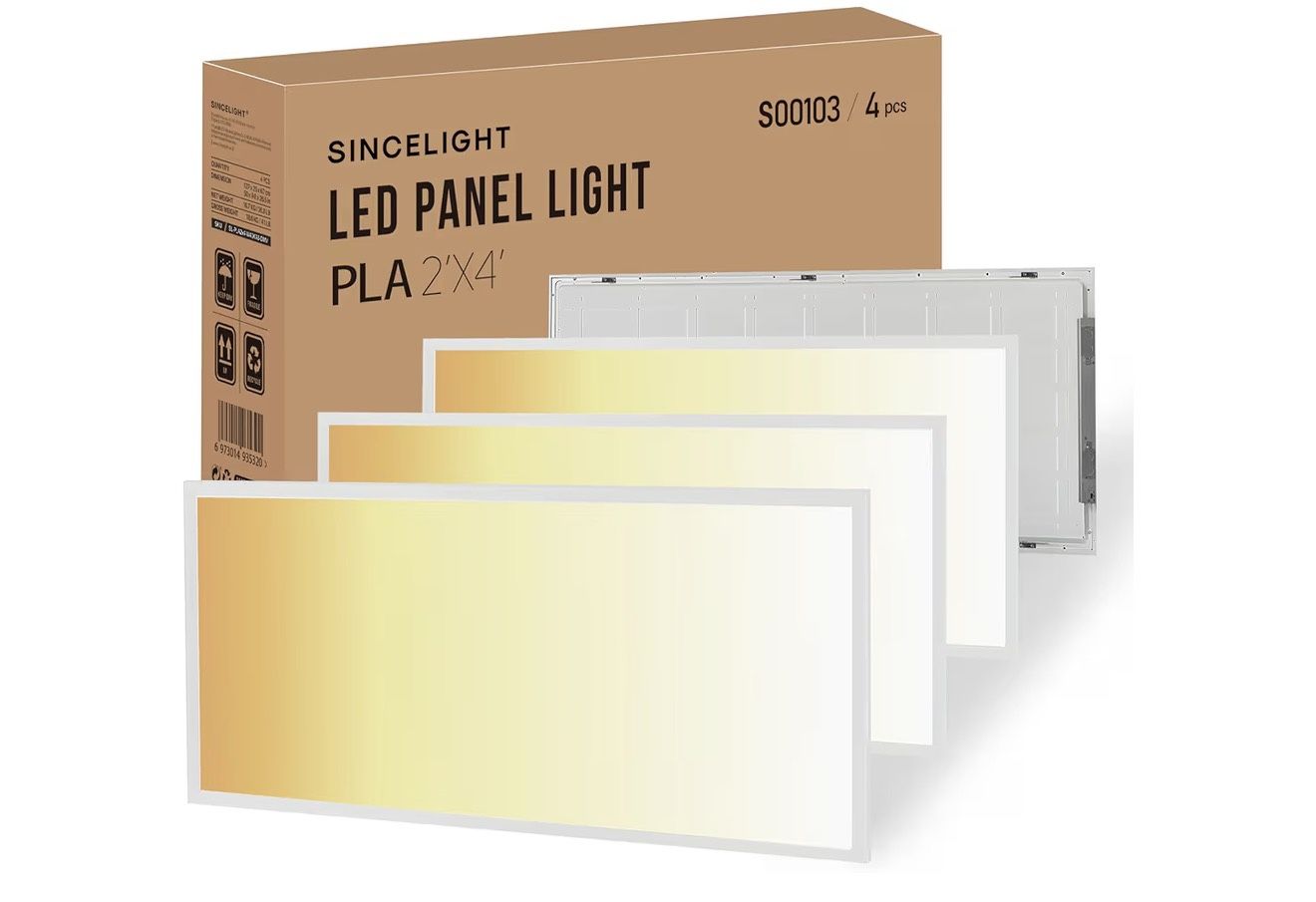 2x4 LED Flat Panel Light (4 Pack)