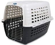 Petmate 41035 Compass Fashion Kennel Cat and Dog Kennel, 50-70 lb., Pearl White/Black