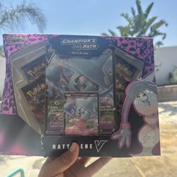 Pokemon TCG: Champion’s Path Hatterene V Box - Factory Sealed! (damaged Box)