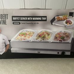 Server With Warmer Tray 