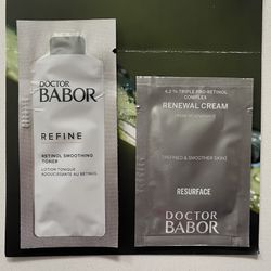 Doctor Babor Refine & Resurface Retinol Smoothing Toner and Renewal Cream Set