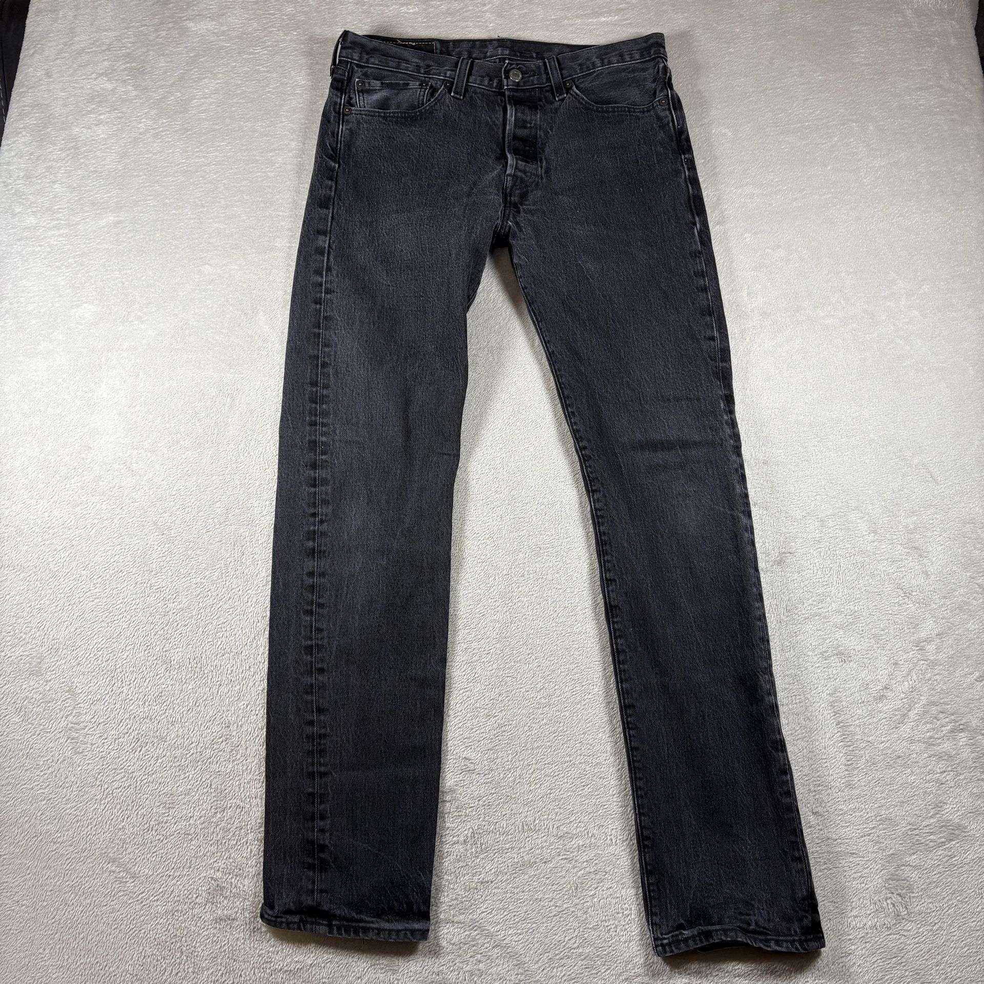 Vintage levis 501 Men’s Size 32x32 Black Faded 90s USA Distressed #1465